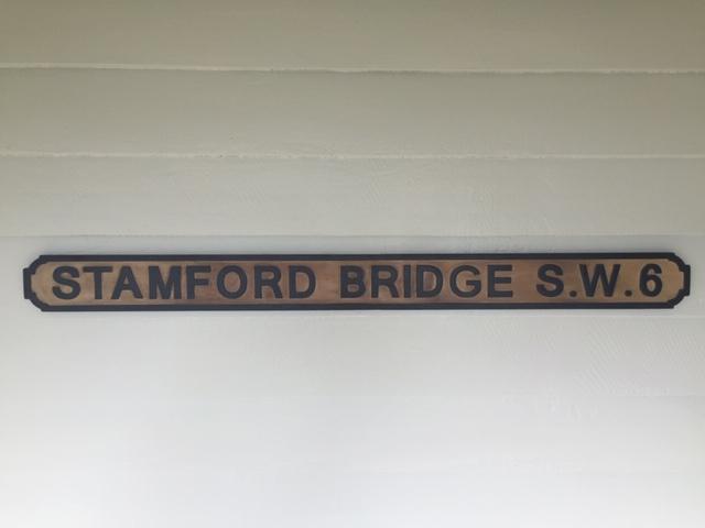 Stamford Bridge Wooden Road Sign BG7